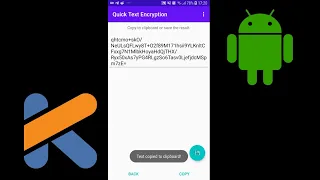 Quick Text Encryption Android App