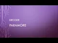 Download Lagu Paramore | Decode (Lyrics)