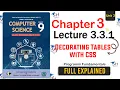 Class 9 Computer Science Unit 3 Lecture 3 3 1 NBF Programming Fundamentals Decorate Tables CSS
