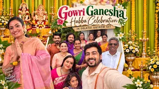 Gowri Ganesha Habba at Gelathi Gayatri set/ celebration Vlog ❤️✨ @VaisshnaviStudios
