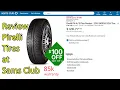 Review of Pirelli Tires at Sams Club