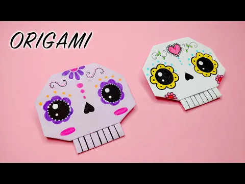 Download MP3 Cómo hacer Calacas de Origami 💀  Calaveras de papel | LUNA MIA ORIGAMI 4