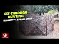 See Through Hunting Blind with 3 Panel Setup