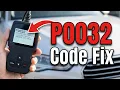 How To Fix P0032 Code - Oxygen Sensor Heater Control Circuit High Bank 1 Sensor 1