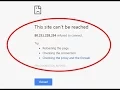 This Site Can t Be Reached ERR - CONNECTION