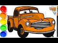 Drawing and Coloring Smokey Pixar Cars