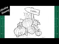 How to Draw a Pumpkin Patch Step by Step