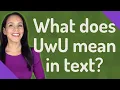 What does UwU mean in text