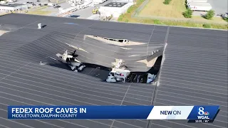 Dauphin County Fedex roof caves in during severe storms