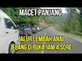 Kondisi MaCet Panjang Jalur Lembah Anai Jelang Dibuka pada Sore Hari Jam 16.00 WIB