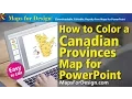 How to Color a Canadian Province Map for a PowerPoint Presentation