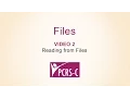 Files 2 Reading From Files