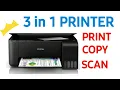 How to Print Scan and Copy Using Epson L3210 Ecotank Printer Best Printer
