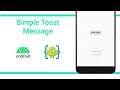 How to Create Toast Message - Tutorial on AIDE or Android Studio Using java Codser Codroid