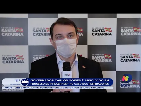 Governador Carlos Moisés é absolvido em processo de impeachment no caso dos respiradores