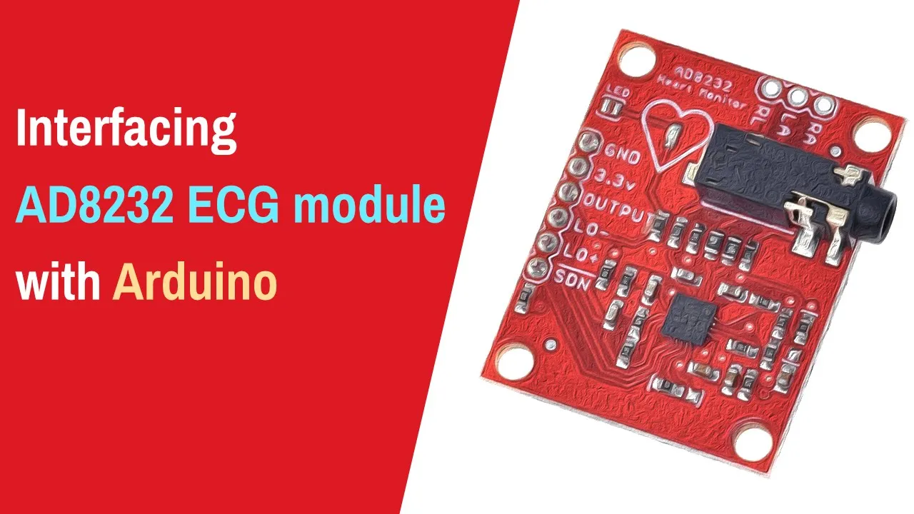 ECG module with arduino | AD8232 ECG MODULE with arduino | Arduino projects with ECG module |