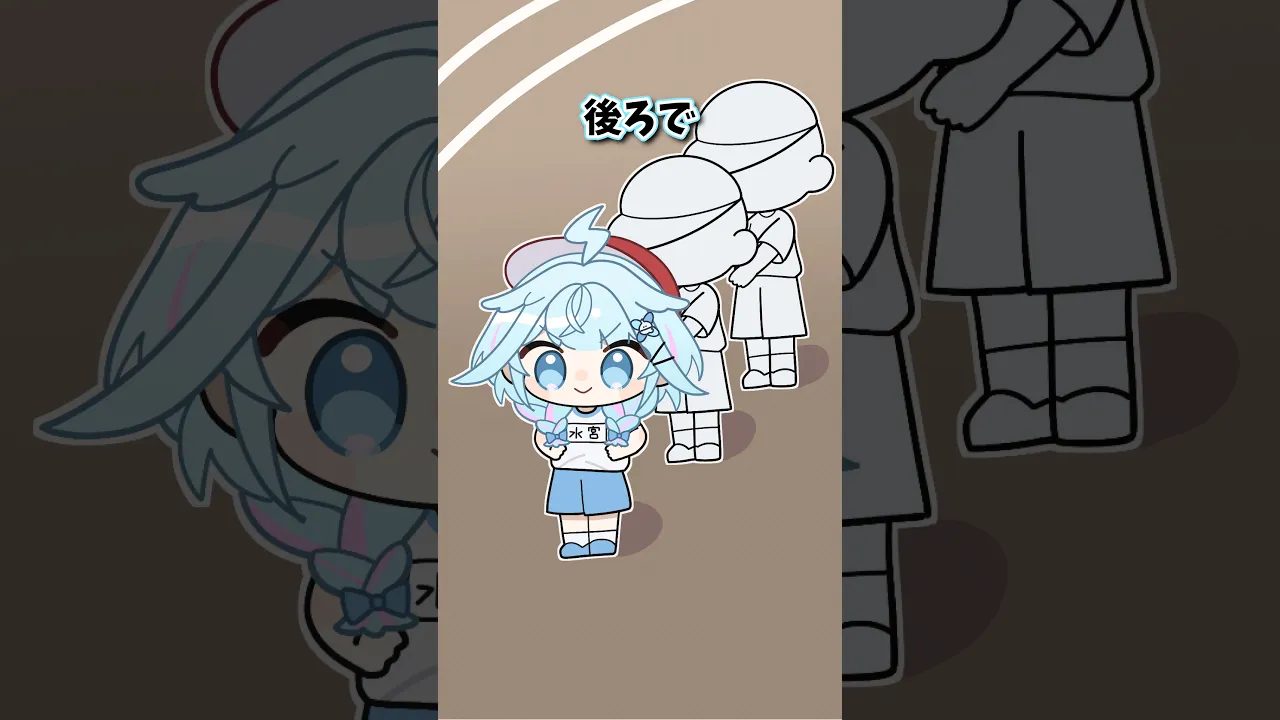 【手書き】前ならえの話 #ホロライブ  #vtuber #animat