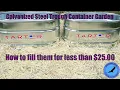Galvanized Steel Trough Container Garden