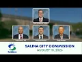 Salina City Commission Study Session and Meeting - August 10 2026