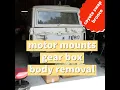 1977 FORD BRONCO COYOTE SWAP engine mounts gear box body removal