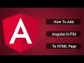 How to Add AngularJS File to HTML Page AngularJs Tutorial 2020