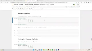 How to Flatten a Matrix in python using NumPy