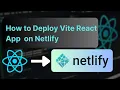 How to Deploy React app on Netlify