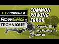 Common Rowing Technique Errors Overgrip Wrists and Holding the Handle