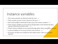 Variables in java instance variables vs class variables vs local variables vs final variables