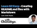 README files for Github using Markdown Headings Lists Code Blocks Hyperlinks With Chanakya