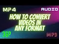 Download Lagu How To  Convert Video In Mp4, 3gp, Audio, Mp3, every  Format. Format Factory. Helper Of The Year