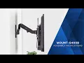MOUNT-G400B Premium Aluminum TV Wall Mount Assembly by VIVO