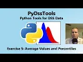 PyDssTools Exercise 5 - Average Values and Percentiles