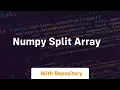 numpy split array