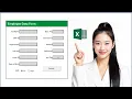 Dynamic Data form in Excel Auto Update data with Submit Button