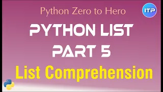 Python List Comprehension Python Beginners Tutorial An IT Professional
