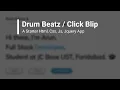 1 Drum beats Click blip Basic Html Css Js Jqery