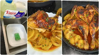 هذا واش يليق في الصيف دجاج بالبطاطا في الفور تقطر بالبنة 😍
