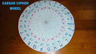 Caesar cipher wheel making How to make Caeser cipher wheel for Encrypt Decrypt secret messages