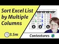 Sort Excel List by Multiple Columns
