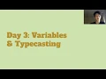 Kids for Code - Python Variables and Typecasting