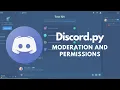 How to make a discord bot using Python Part 3 Moderation and Permissions Discord py