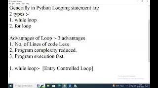 LECTURE 16 LOOPS STATEMENTAND ITS TYPES WHILE LOOP IN PYTHON HINDI