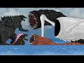 Lagu Sea Eater VS Worm VS Monsterverse : Godzilla Earth \u0026 Evolved Godzilla  [Animation] Full
