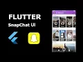 Flutter SnapChat Clone from scratch UI darija