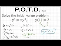 Initial value problem