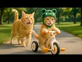 Download Lagu Mama Cat Trims Fur on the Farm and Makes Tiger Hat For Kittens At Home🐾🎩🐯