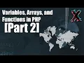 Variables Arrays and Functions in PHP Part 2 2023