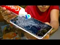 Does Toothpaste REALLY REMOVE Cracks On A Phone Does Toothpaste Fix Cracked Screens Nail Polish