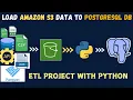 ETL Project Load Amazon S3 Data FAST into PostgreSQL with Python